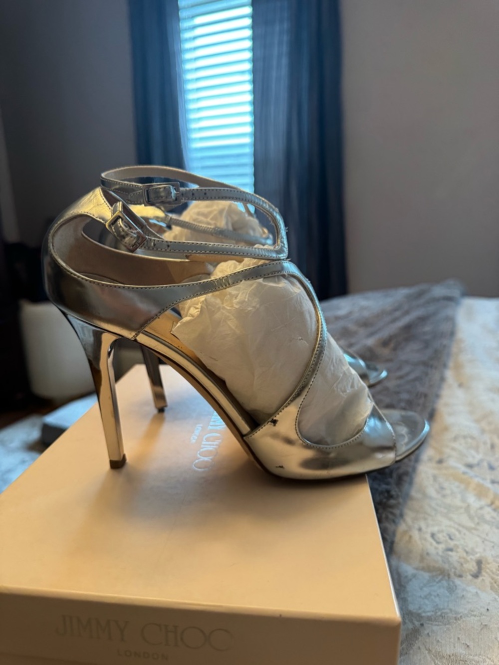 Jimmy Choo Mirror Lang Sandals